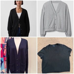 GAP Sweater Collection in Navy, Black, and Gray